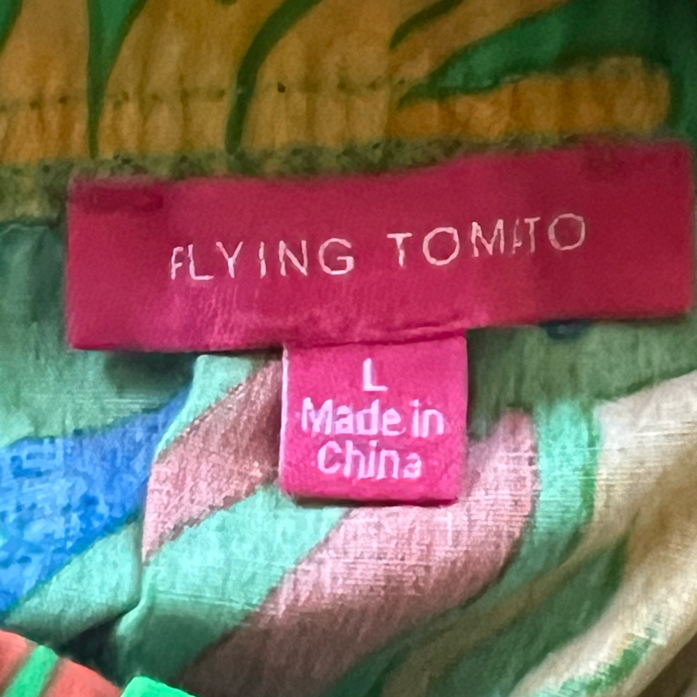 Flying Tomato Multicolor Patterned Off the Should… - image 4